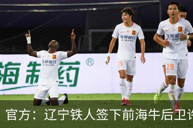 官方：辽宁铁人签下前海牛后卫许东